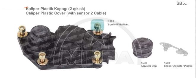 64146 | Caliper Plastic Cover (Sensor with 2 Cables)
 